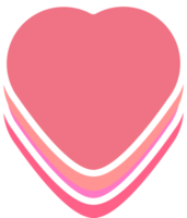 aesthetics cute heart shape sticker decoration png