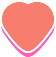 aesthetics cute heart shape sticker decoration png