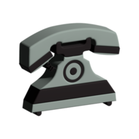 icône de téléphone, icône de téléphone design 3d coloré png