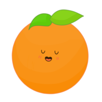 ilustração fofa laranja png