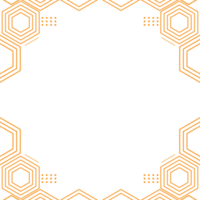 diseño geométrico moderno de forma hexagonal png