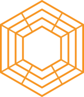 modern geometrisk hexagonal form design png
