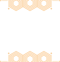 diseño geométrico moderno de forma hexagonal png