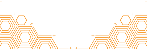 diseño geométrico moderno de forma hexagonal png