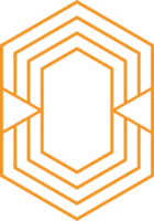 conception de forme hexagonale géométrique moderne png