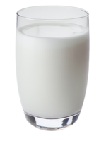 vaso transparente de leche fresca. png