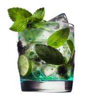 Green Mojito with lime.