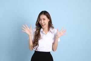 Girl in Student Uniform photo