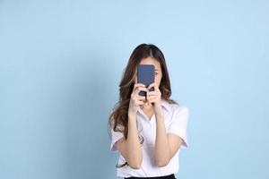 Girl in Student Uniform photo