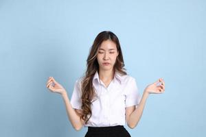 Girl in Student Uniform photo