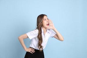 Girl in Student Uniform photo