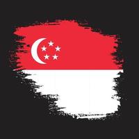 Singapore texture flag vector design