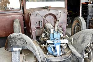 old car being restored photo