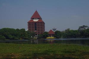 Beautiful view of Indonesia University in Depok, Indonesia photo