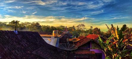 Morning vibes in a beautiful village photo