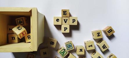 EVP employee value proposition, conceptual business illustration photo