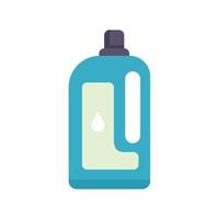 icono de botella limpia suavizante, estilo plano vector