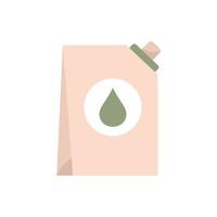 Softener drop pack icon, flat style vector