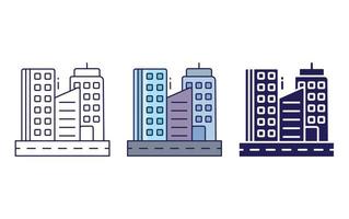 Corporate company building vector