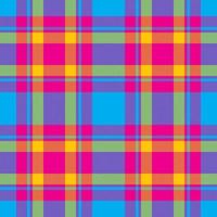 Plaid seamless pattern in blue. Check fabric texture. Vector textile print.