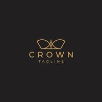 Crown logo design vector template