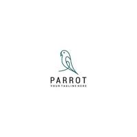 Parrot logo design icon vector