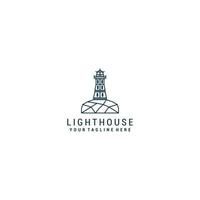 Light house logo design icon vector