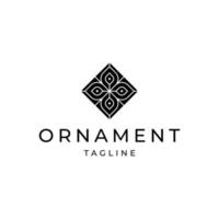 Ornament logo design vector template