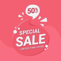 modern special discount sale banner vector