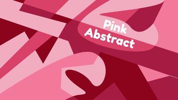 fondo geométrico abstracto con color rosa para presentación vector