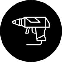 icono de vector de pistola de pegamento caliente