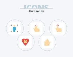Human Flat Icon Pack 5 Icon Design. . touch. person. gesture. touch vector