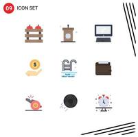 9 Creative Icons Modern Signs and Symbols of monry ecommerce mosque pc device Editable Vector Design Elements