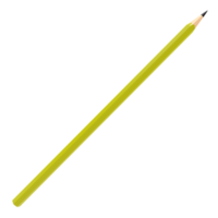 Rendu 3D de l'objet crayon png