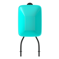 3D Rendering Of Wheelbarrow Object png