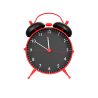 alarm clock isolated on transparent png