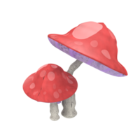 Mushroom isolated on transparent png