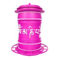 Prayer Wheel isolated on transparent png