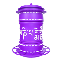 rueda de oración aislada en transparente png