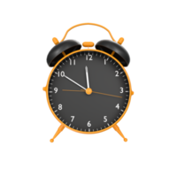 alarm clock isolated on transparent png