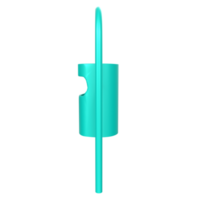 Trash object isolated on transparent png