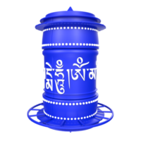 Prayer Wheel isolated on transparent png