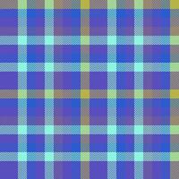 Plaid background fabric. Check seamless vector. Textile tartan pattern texture. vector