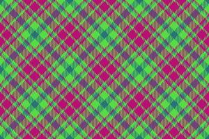 Fabric pattern vector. Seamless plaid tartan. Texture check textile background. vector