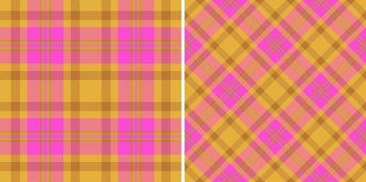 Fabric plaid vector. Seamless textile check. Background tartan texture pattern. vector