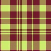Check textile fabric. Vector seamless tartan. Texture background pattern plaid.