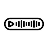 Voice Message Icon Design vector