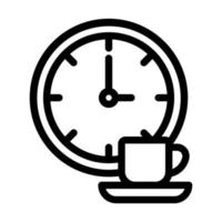 diseño de icono de pausa para el café vector