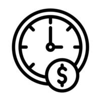 Time Is Money Icon Design vector