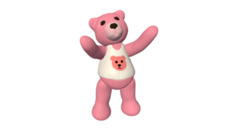 oso de peluche muñeca dibujos animados 3d png